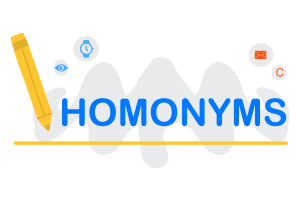 لتجانس في اللغة الانجليزية Homonyms 